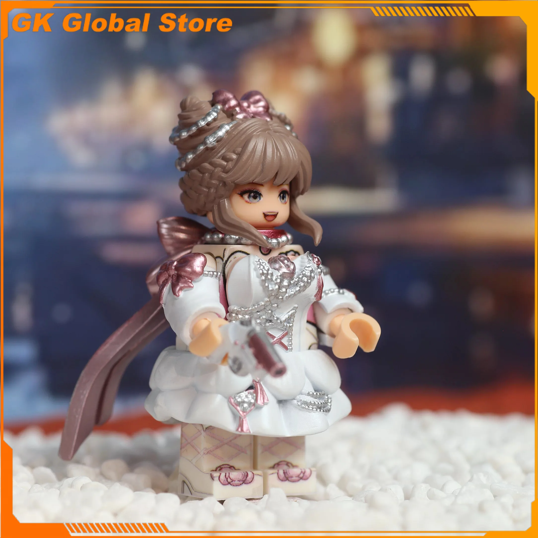 PUBG 5cm Game Figure Cat Girl Peripheral PVC Model Assembling Building Blocks Desktop Decoration Ornaments Birthday Gifts Toys