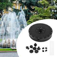 Solar Water Pump with 7 Removable Nozzles Colorful LED Lights