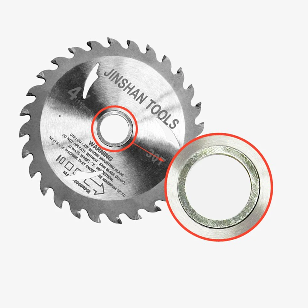 Anello di conversione della riduzione della lama della sega circolare da 6 pezzi 20/ 22/25.4/30/32/35mm rondella di conversione della lama da taglio accessorio per l'alimentazione del giardino