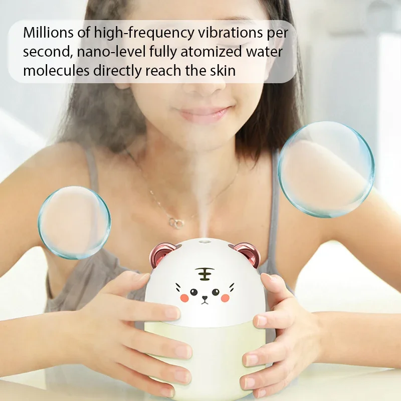 مرطب هواء صغير لطيف زيت طبيعي مرطب للمنزل وغرفة النوم والمكتب ناشر رائحة لتنقية صانع ضباب رائع 250 مللي