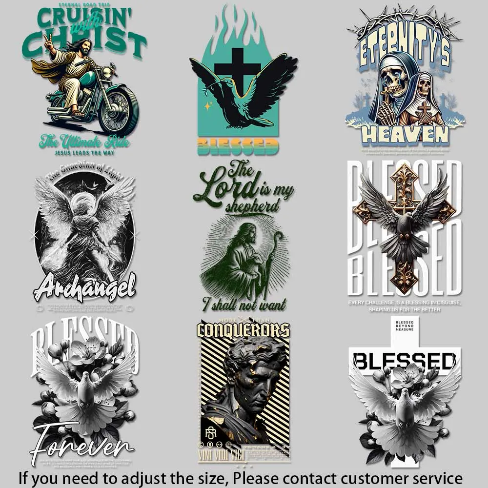 ملصقات قماشية مسيحية يمكنك صنعها بنفسك - الحب الأبدي، مبارك وأمل، موضوعات حديدية على الرقع، تطبيق سريع، نمط فوري #1