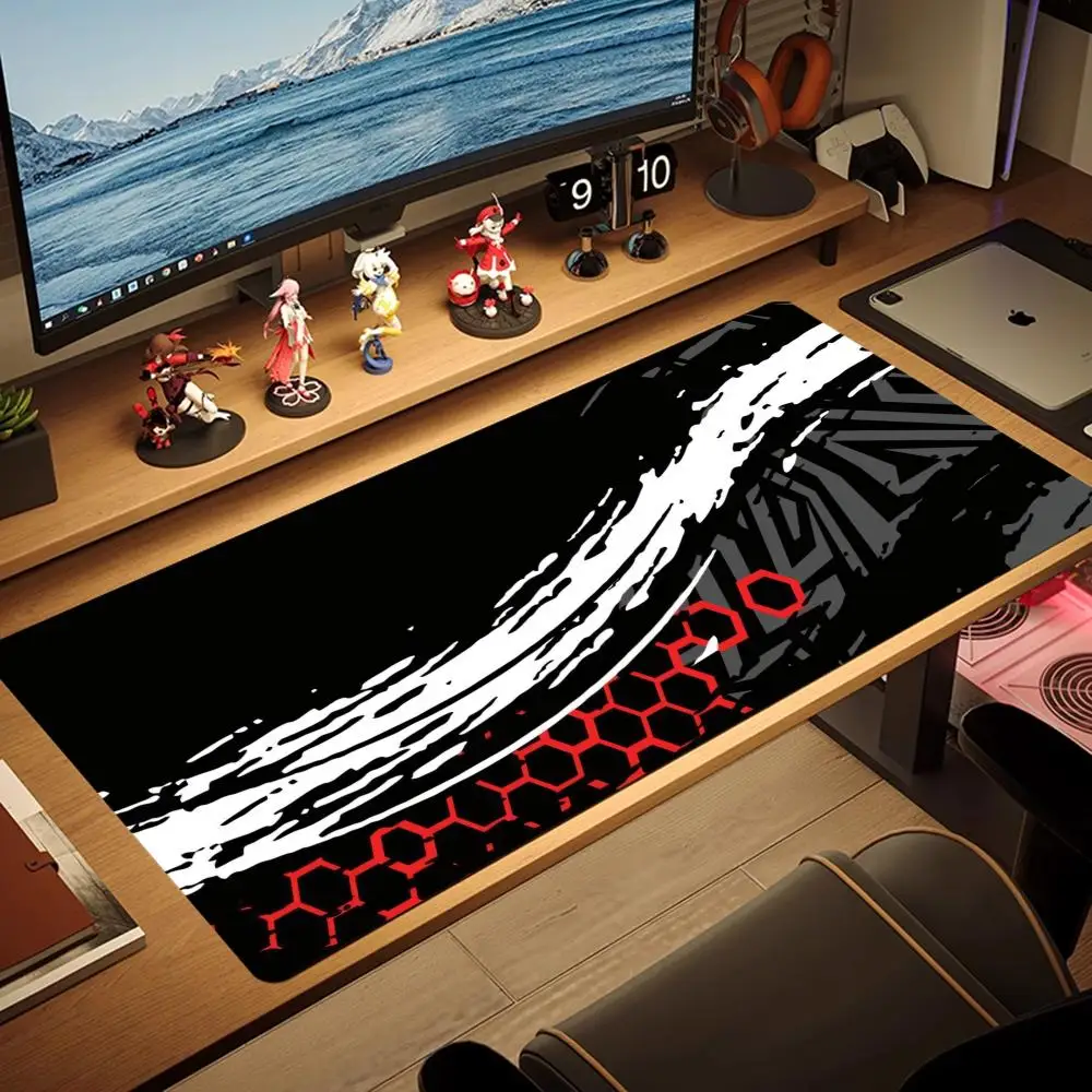 

Белый черный коврик для мыши, большой коврик для мыши, игровой резиновый замок, монитор для ноутбука, настольный коврик, компьютерная геймерская клавиатура, телефон, работа, офис