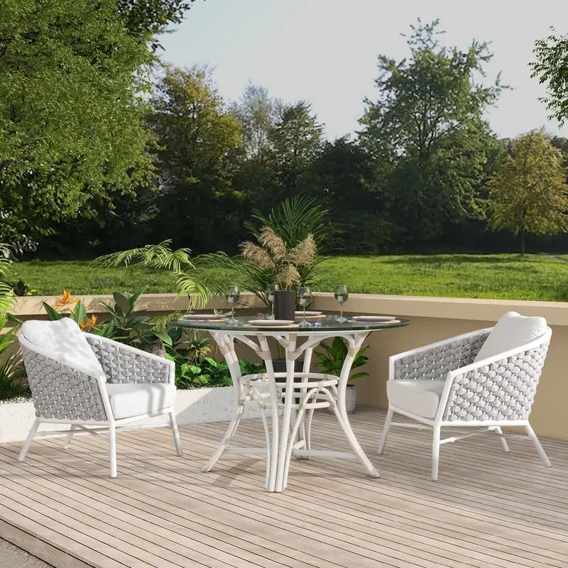 

Набор кресел с акцентом для патио 30,5 дюйма, белый оптический акрил, уличная мебель для сада или балкона, 30,5 дюймов