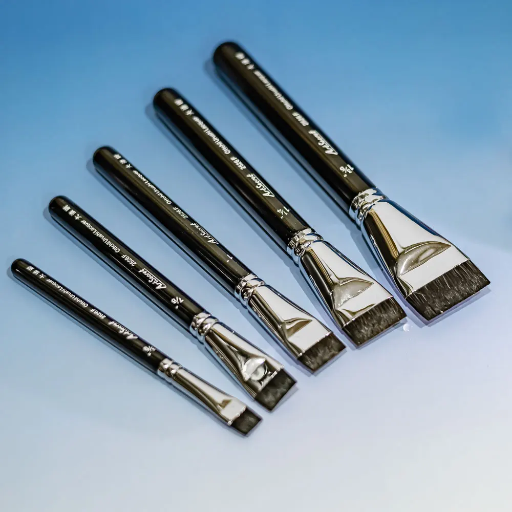 

Artsecret Professional Lacquer Urushi Brush Natural Short Hair Brush Handmade Lacquerware Brush Oil Painting Tools