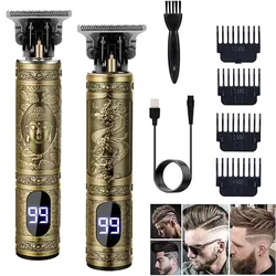 New Hair Clipper For Men's Beard Shaver Professional Version of Wireless Electric  Hair Trimmer Retro T9 Hair Cutting Machine