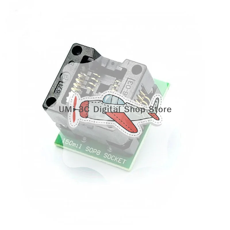 SOP8 SOIC8 to DIP8 EZ Programmer Socket Converter Module 150mil 200mil for Hobbyists Electronic Engineering Work