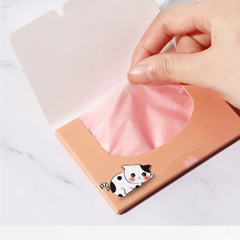 100pcs/Bag Face Absorbent Oil Control Paper Green Tea Wipe Oil Removal Absorbing Sheet Matcha Oily Face Blotting Paper Wholesale