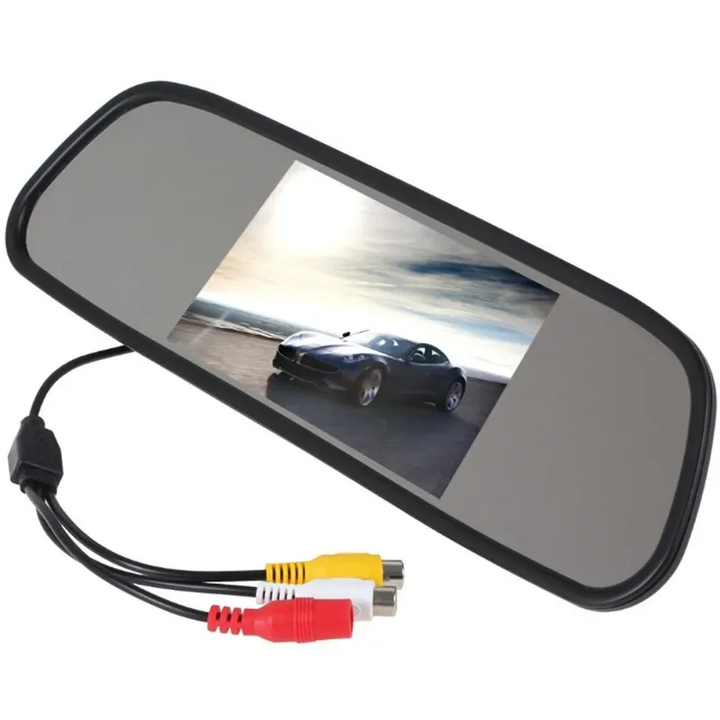 4.3inch 12-36V power supply car lcd monitor reverse camera Car mounted rearview mirror