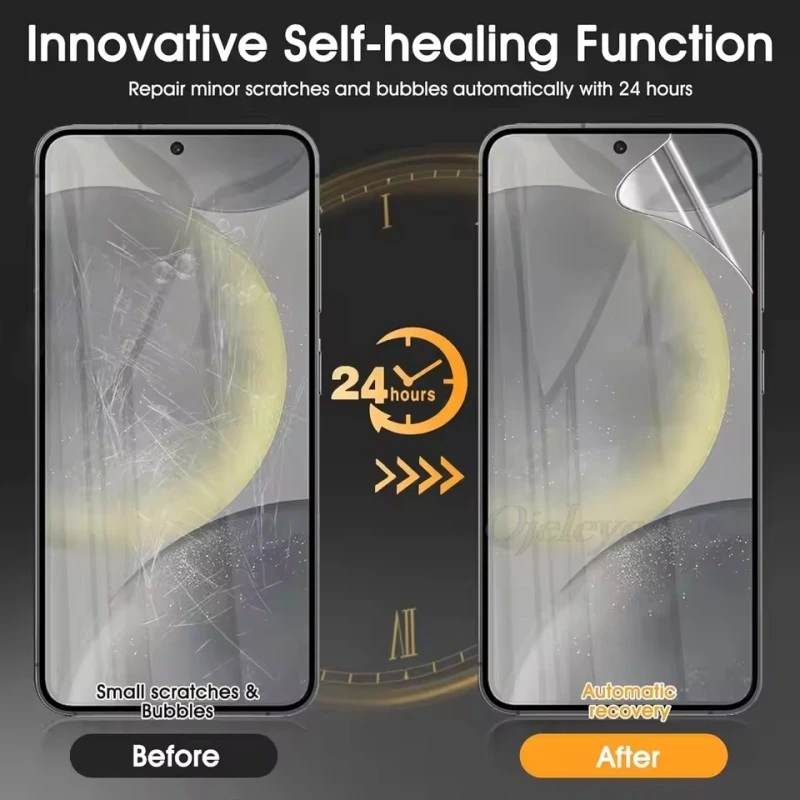 3PCS Full Cover Screen Protector for Samsung S24 FE S25 Ultra S23 S22 S21 S20 FE S25 Plus S23+ Soft Hydrogel Film Non Glass