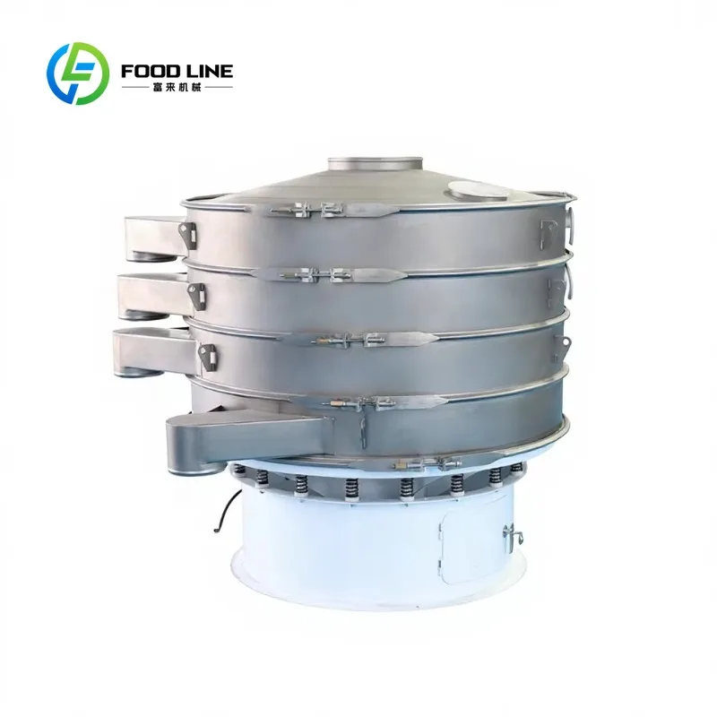 Food Industry High Efficiency Vibrating Separator Baobab Moringa Powder Processing Tumbler Screening Machine Customized