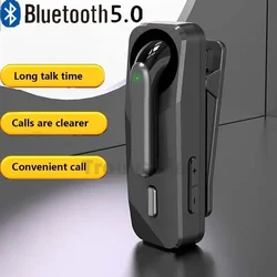 Collar Earphones Bluetooth 5.1 Wireless Headset Business Headset With Mic Sports Ear Hook Lotus One Ear Handsfree