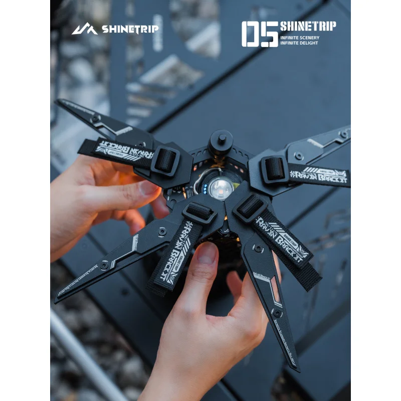 2026ShineTrip Mountain Fun 05 Series of Deep-Wing Mech Light Arrays for Outdoor Camping 19/38Aluminum alloy storage lamp stand