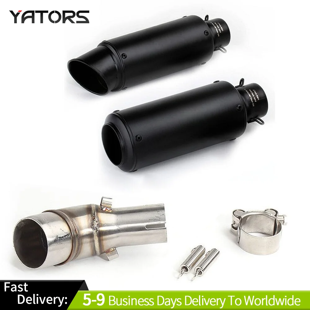 

Slip on Muffler Black Exhaust Pipe for Kawasaki Ninja 300 Z300 2013-2018 Z250 Exhaust Systems Exhausts Pipes