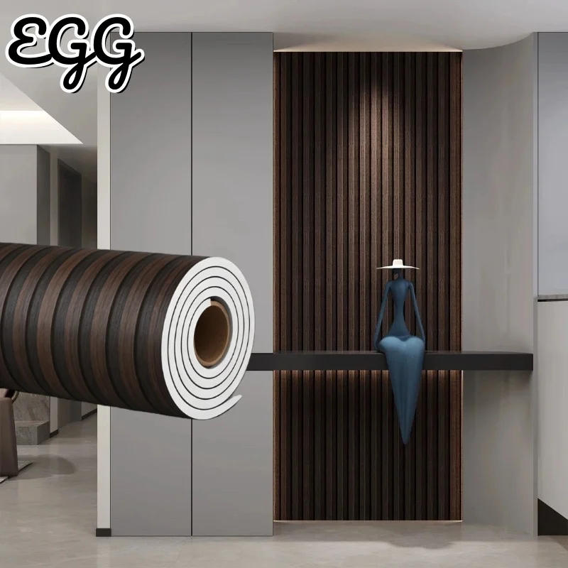 Imitate Grille Foam Wallpaper Plane Wood Grain Pattern Self-adhesive Wall Stickers Wallboard for Coffee Shop Bedroom Decoration