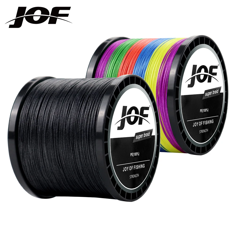 

JOF Braid Fishing line 300M 500M 1000M 4 Strands Multifilament Fishing Wire Carp Fishing 10 12 18 28 35 40 50 62 82lb