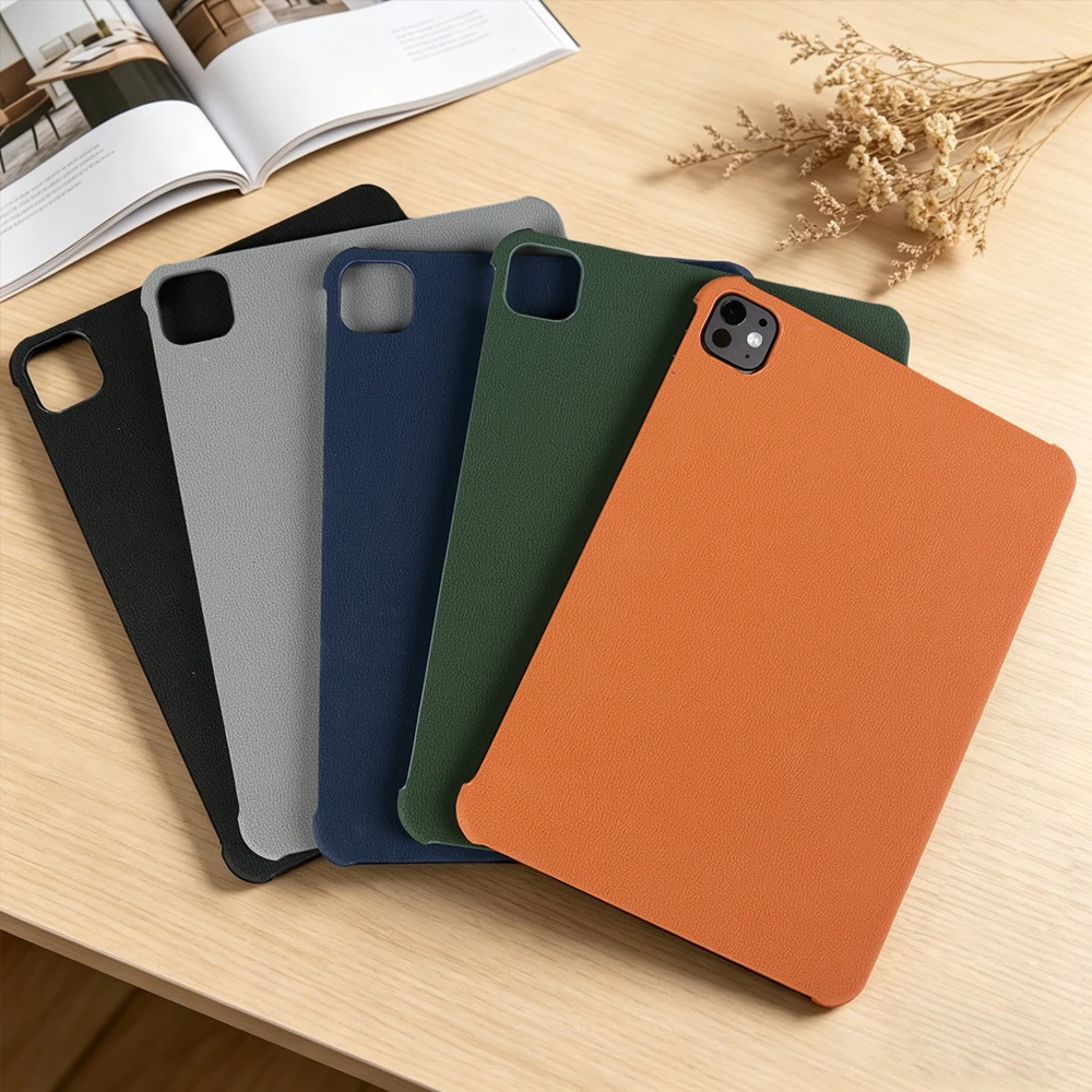 Edelweiss Leather Tablet Case For iPad Pro 11 13 2024 2025 Air 13 11 4/5 2026 Mini 6/7 A17 Pro Back Cover Case Pro13 Pro11 Air13