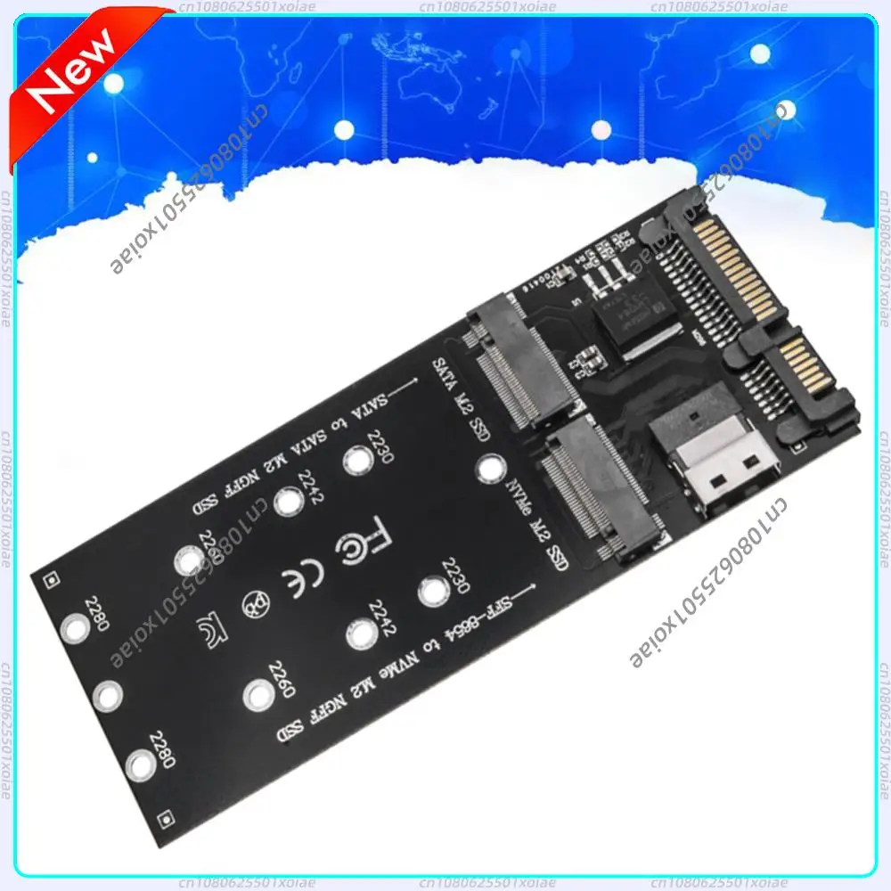 

M.2 To SATA Adapter SFF-8654 To M2 NVME SSD Converter 22Pin SATA To M2 Expansion Card Converter Riser Board for Mainboard