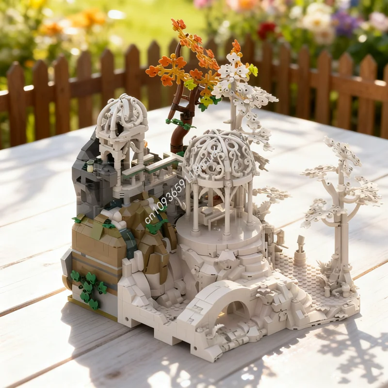 

1707pcs MOC Rivendell Segment 3 Addon 1 Model Building blocks toy Construction Assemble Christmas gifts DIY Education Brick