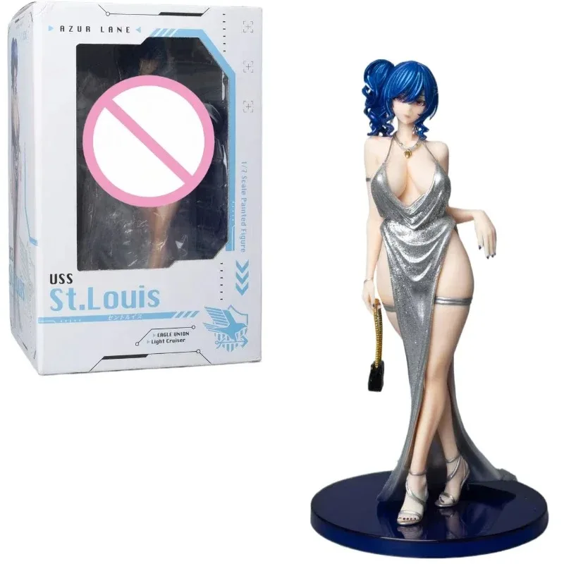 

В наличии Azur Lane St. Louis Tux Ver, сексуальные фигурки аниме для взрослых, экшн-фигурки, модель, коллекционные игрушки, подарки, кукла