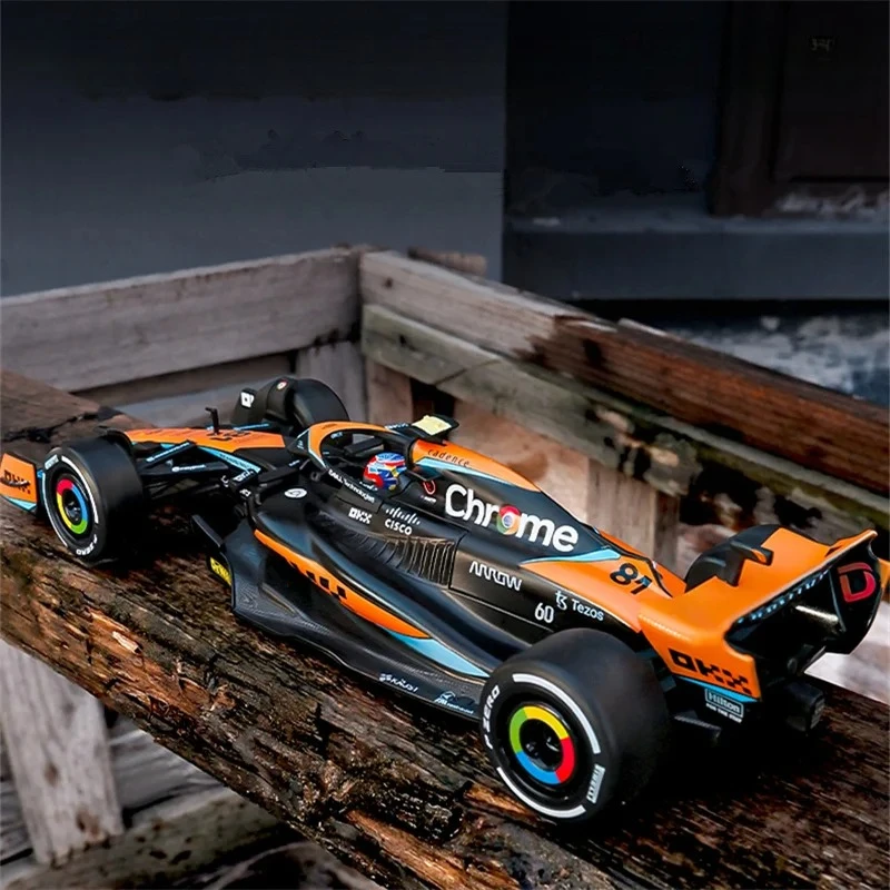 1-24-mcl60-2023-4--ランダー・ノリス-p2-イギリスgp-f1-81-オスカー・ピアストリ-ダイキャストレーシングスーパーカーモデル競技車両玩具