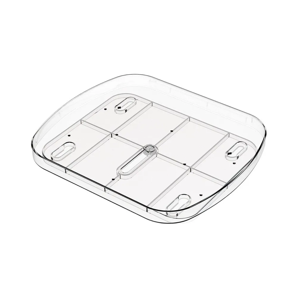 360 Rotating Fridge Organizer Turntable for Better Visibility and Reach in Refrigerator Interior and Pantry Areas