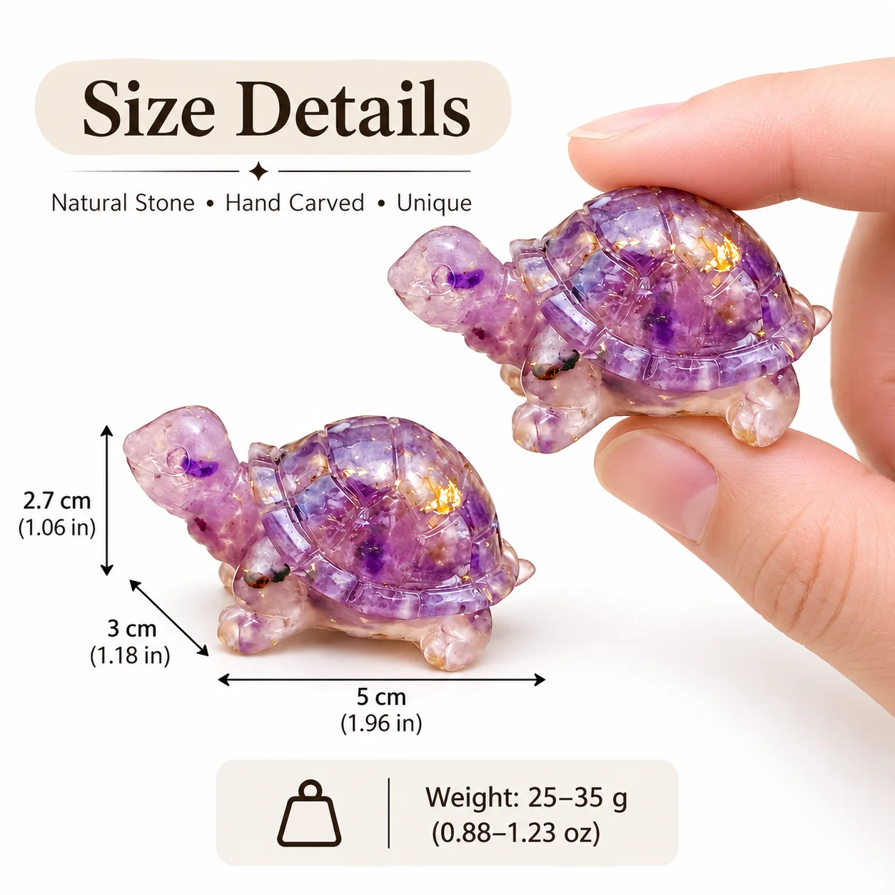 3/5/8pcs B16 Handmade Resin Turtle Figurine with Crystal Chips Gemstone Tortoise Statue Home Decor Desk Ornament Lucky Gift