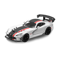 1:24 Dodge Viper ACR Massive Sports Car Alloy Diecast Model Car Children's Toy Car Racing Games With Kids With Sound Light Gifts