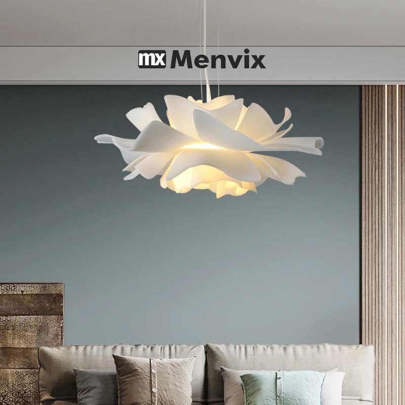 Menvix Ceiling Bedroom Pendant Light Simple Modern LED Warm Indoor Outdoor Chandelier Nordic Designer Petals Lighting Fixtures