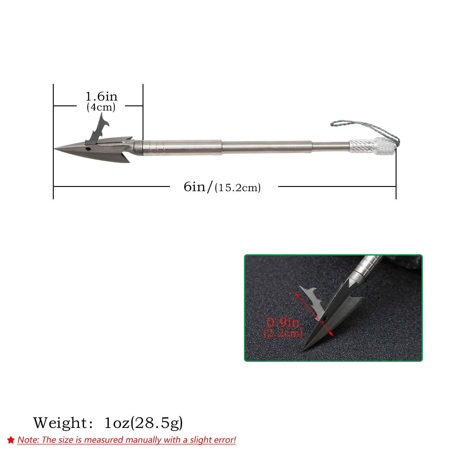 Professional Slingshot Fishing Special Harpoon Arrow Type Barbed Harpoon Metal Material Outdoor Fishing Slingshot Accessories