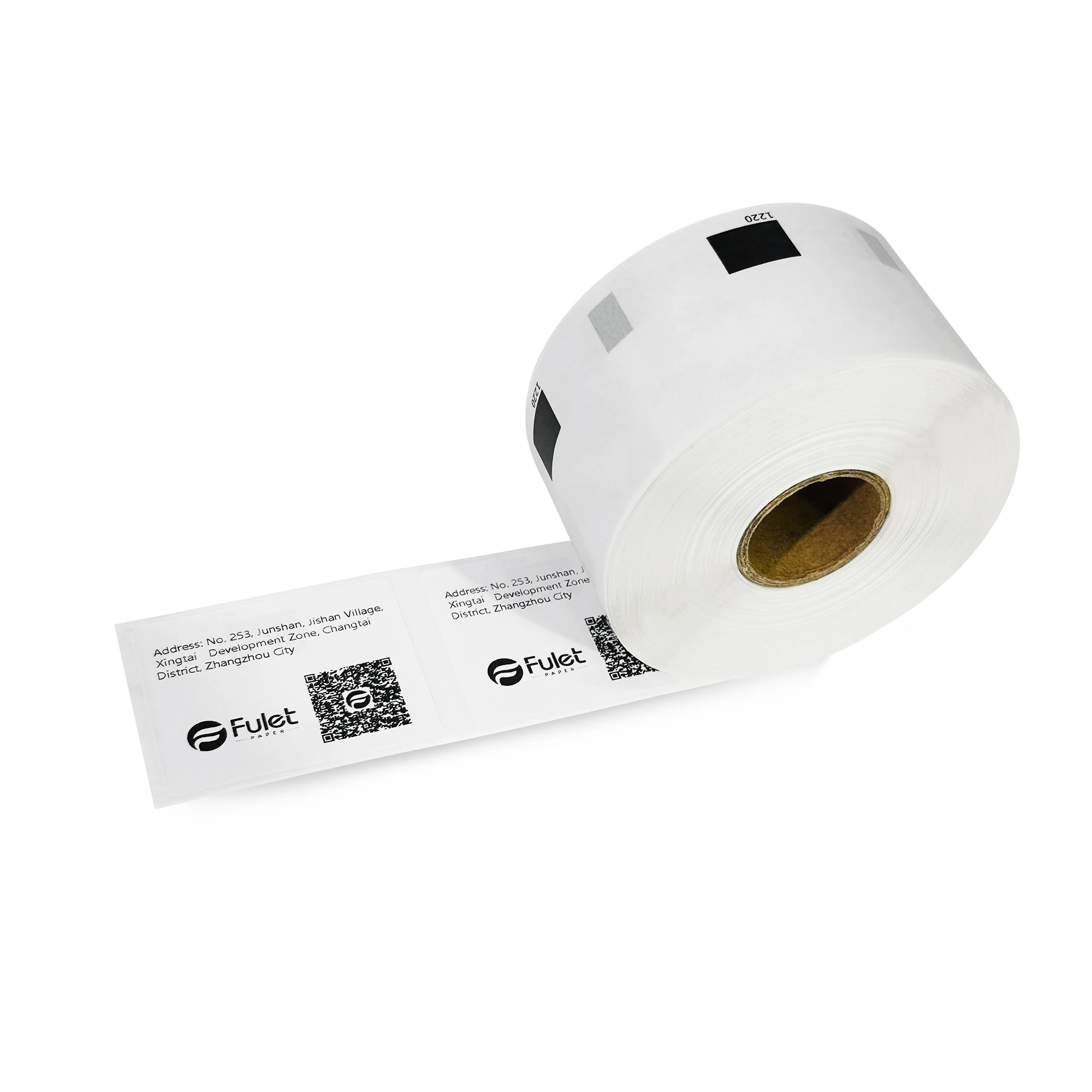 Compatible Brother DK-11220 39mm X 48mm Thermal Paper Label Roll 620 labels per roll (Without label holder / cartridge)