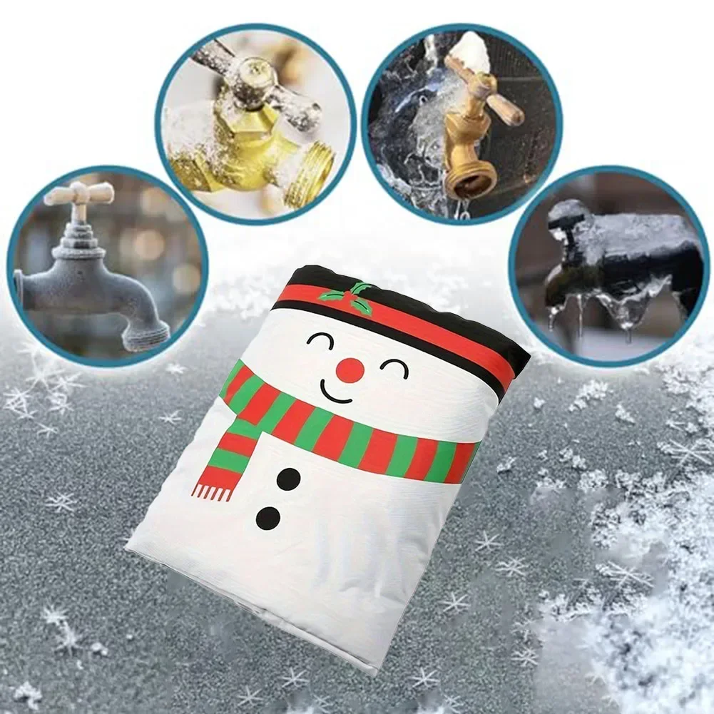 Outdoor Faucet Covers Winter Garden Faucet Socks For Frost Protection Reusable Faucet Covers Christmas Decoration