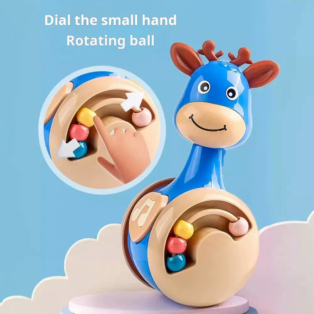 子鹿スライドタンブラースイングおもちゃ恐竜ガラガラ赤ちゃん教育早期教育ギフトおもちゃ