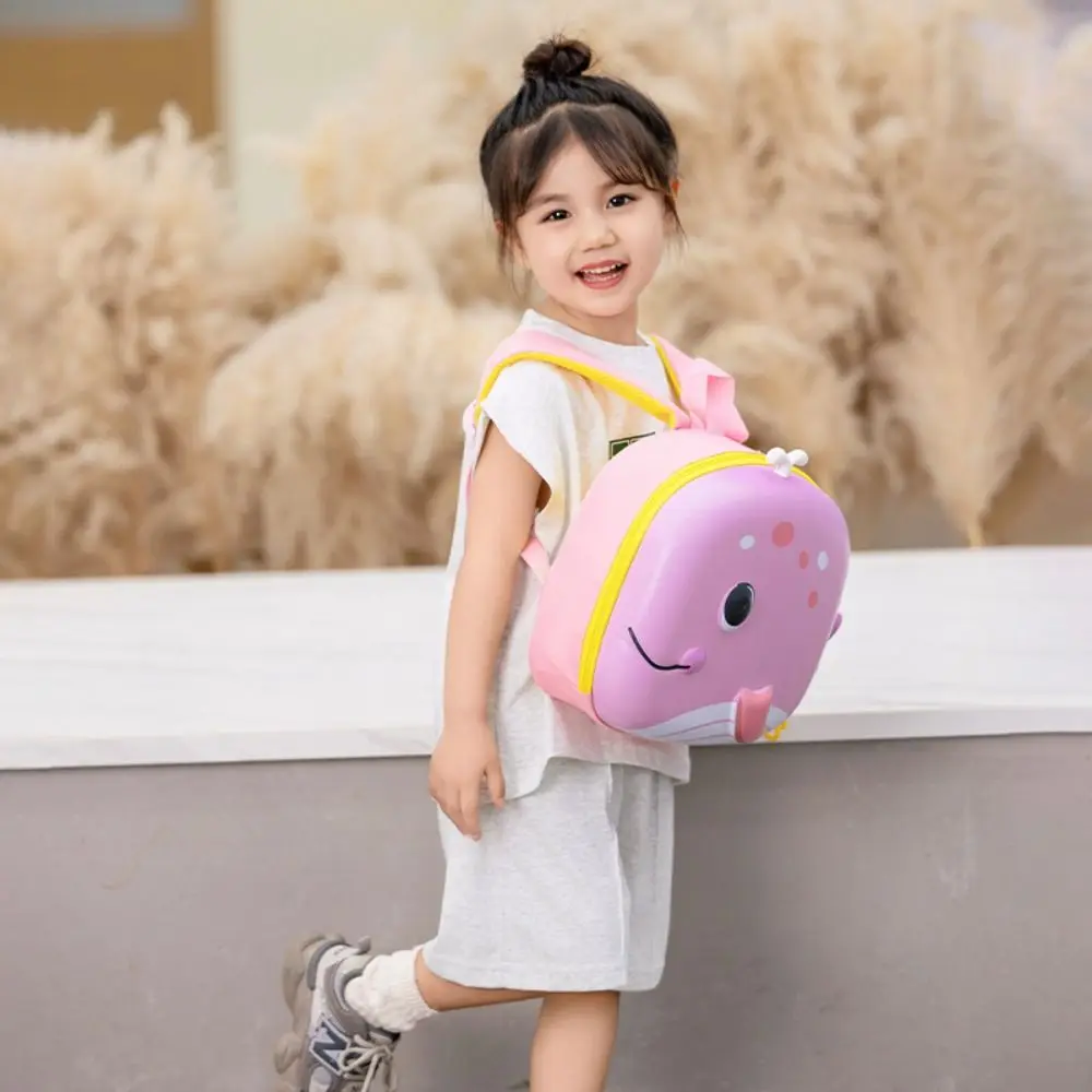 Fashion EVA Eggshell Backpack Cute Cartoon Portable Shoulder Bags Large Capacity Whale Baby Students Bag for Kids