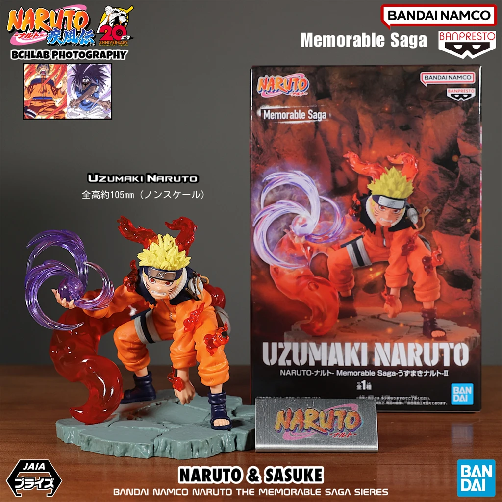 Nuovo in magazzino Bandai Naruto Memorable Saga Sasuke Figura Modello Ornamento Animazione Regalo periferico