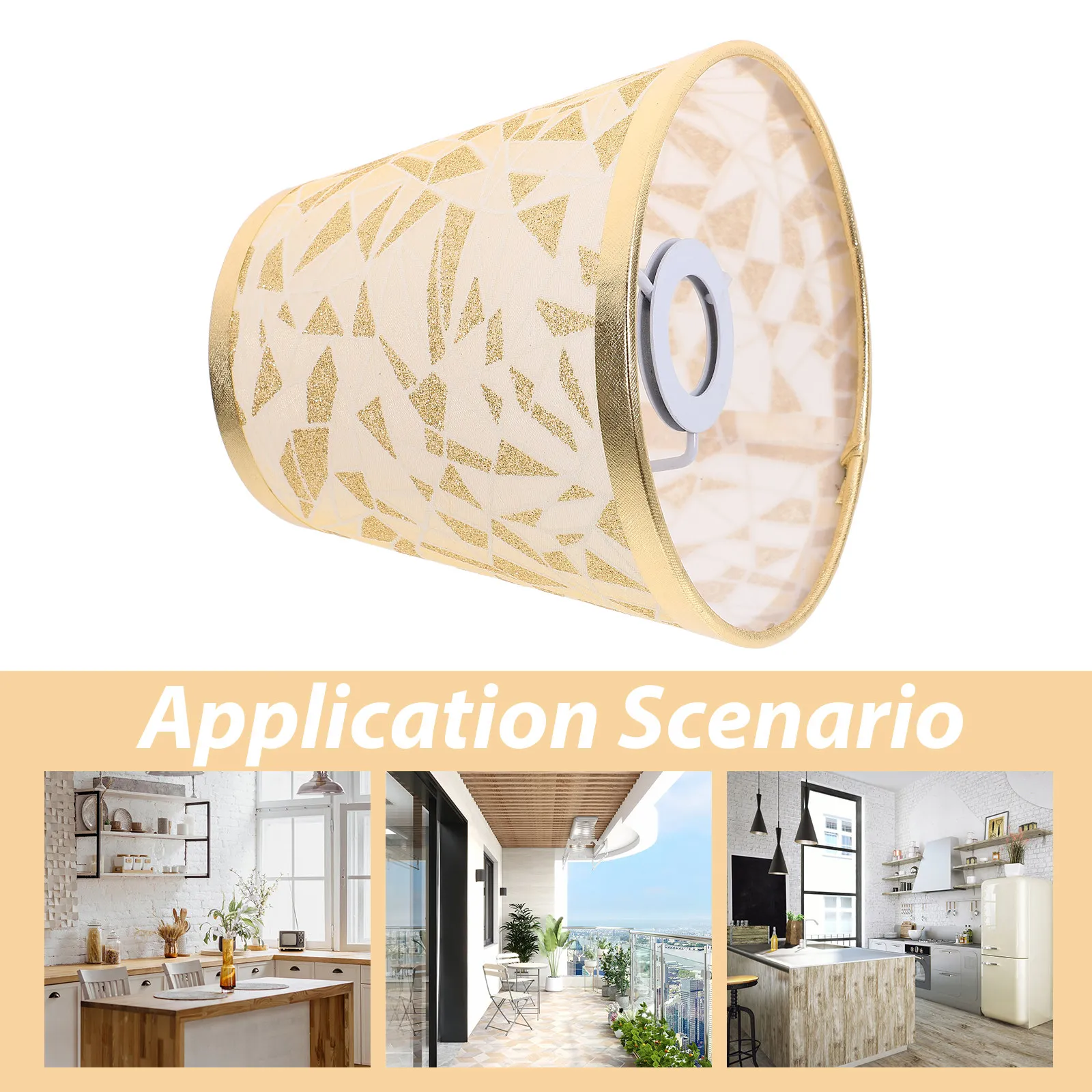 PVC Fabric Lamp Shade Stable Structure Lampshade for Desk Lamp Bedside Table Light Replacement Household Lampshade