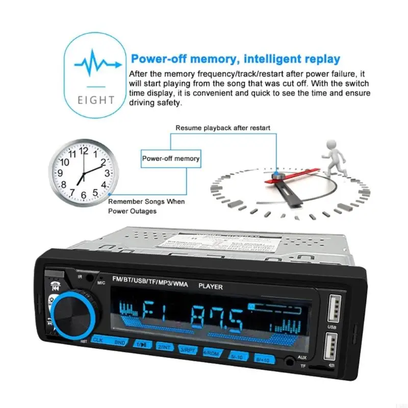 D5BE auto rádio 1 DIN stereo FM MP3 audiosplayer mobil precházíte digitální USBSD