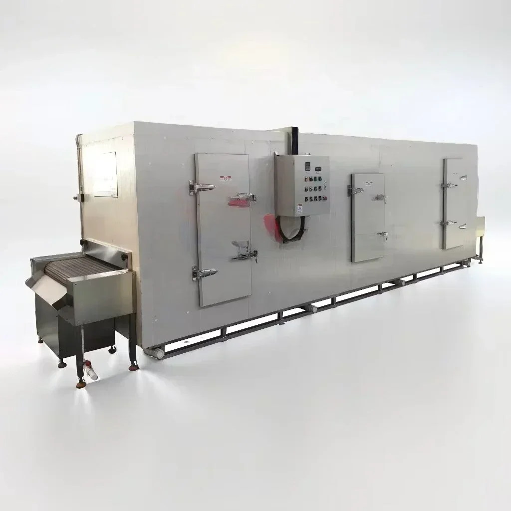 Tunnel Type Quick Freezer Fully Automatic Food Fast Freezing Equipment