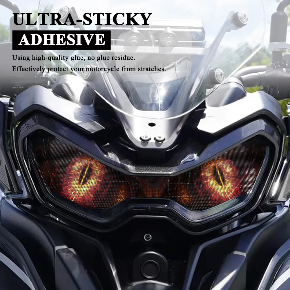 Motorcycle Headlight Protection Stickers Head Light Guard Decals For Benelli TRK 702 702X TRK702 TRK702X 2023 2024 Accessories