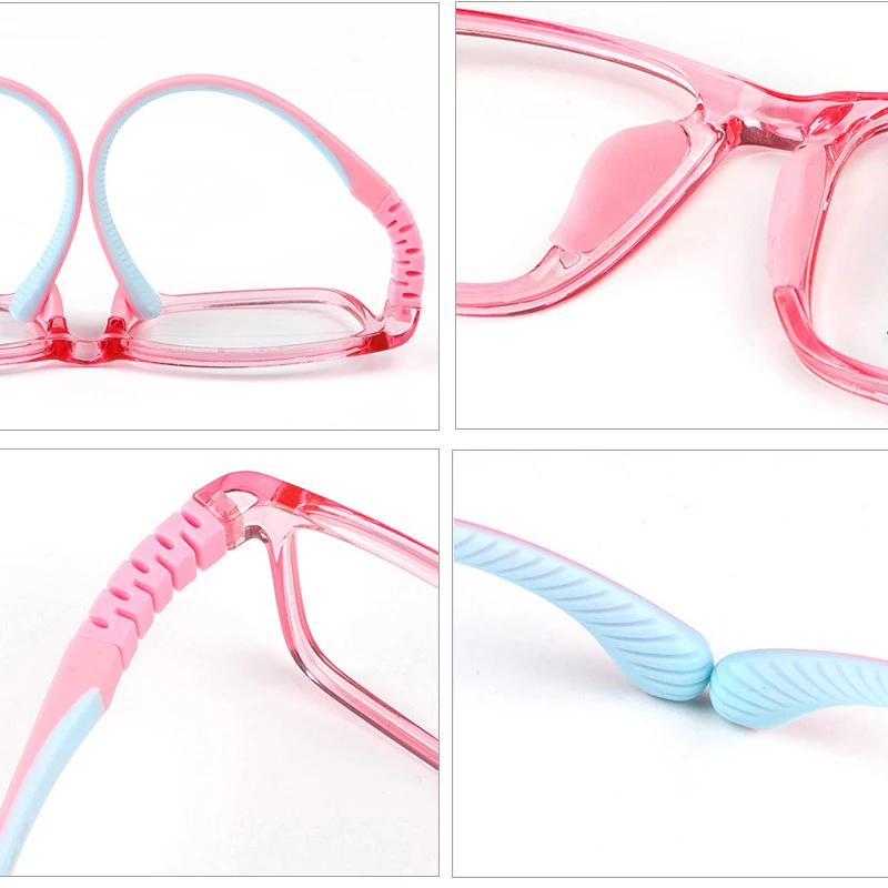 Kids TR90 Optical Glasses Frame Soft Bendable Children Eyeglass Frame Safe Lightweight Prescription Spectacle For Boys Girls