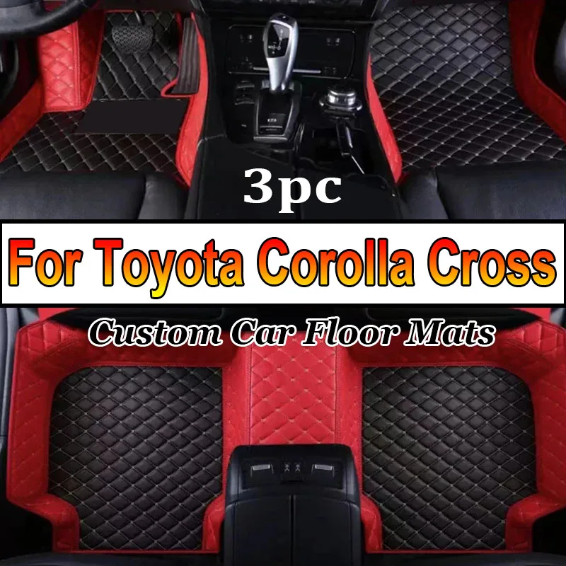 

Car Floor Mats For Toyota Corolla Cross 2022 2023 Custom Auto Foot Pads Automobile Carpet Cover Interior Accessories