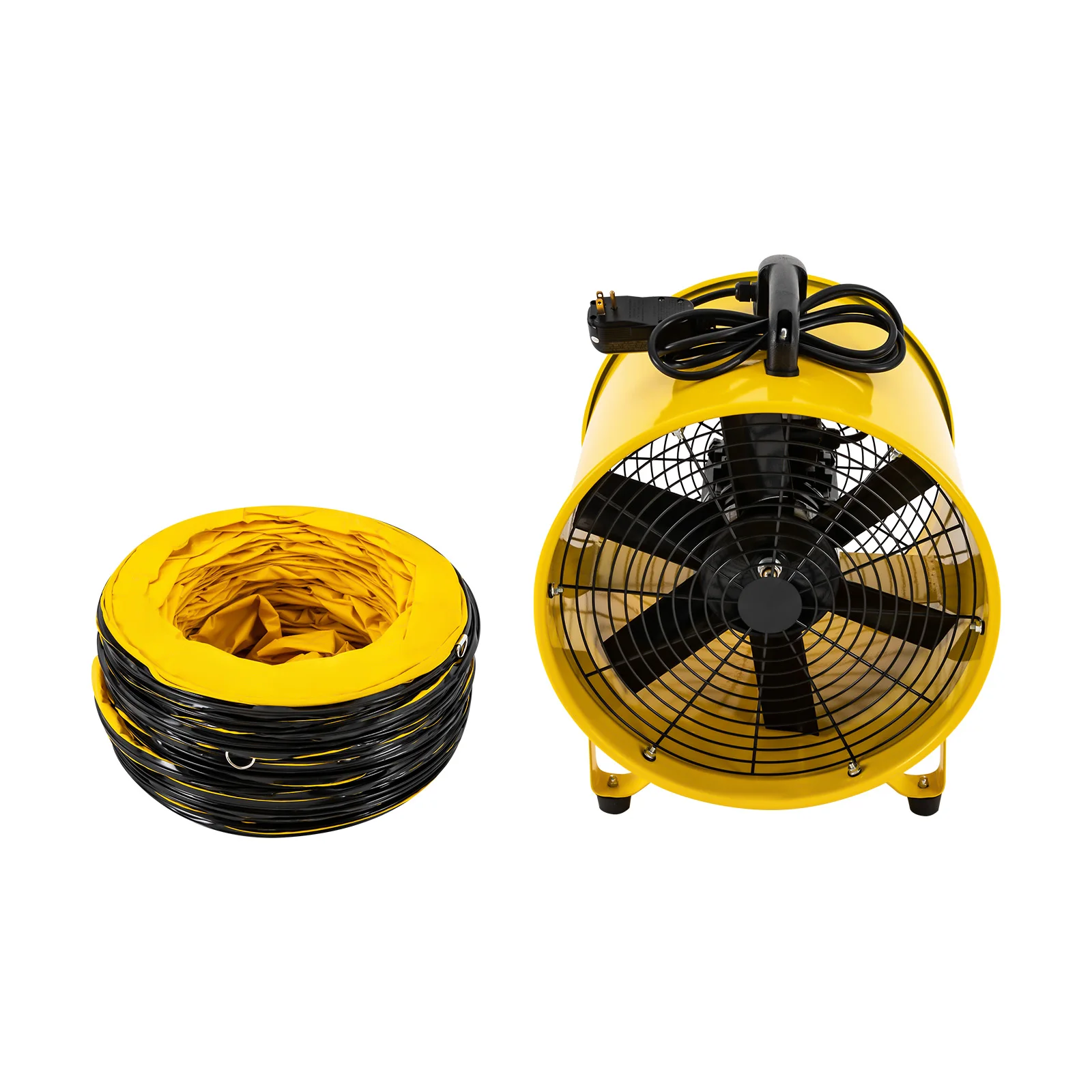 16 Inches 1100W Utility Blower 3178CFM Ventilation Fan Fume Extractor With 32.8ft/10m Duct Hose