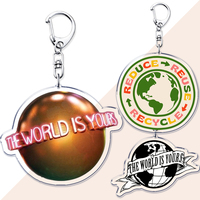 Creative World Is Yours Keychains for Accessories Scarface Tony Montana Gangster Keyring Fans Friends Gifts