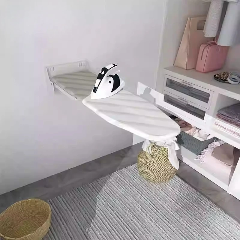 Wall-Mounted 180 Degree Rotatable Double Flap Folding Ironing Board Hidden Household Ironing Board