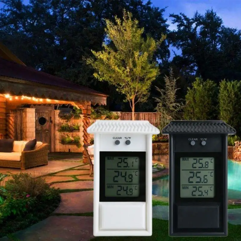 2025 New Waterproof Outdoor Temperature and Humidity Meter with Memory Function