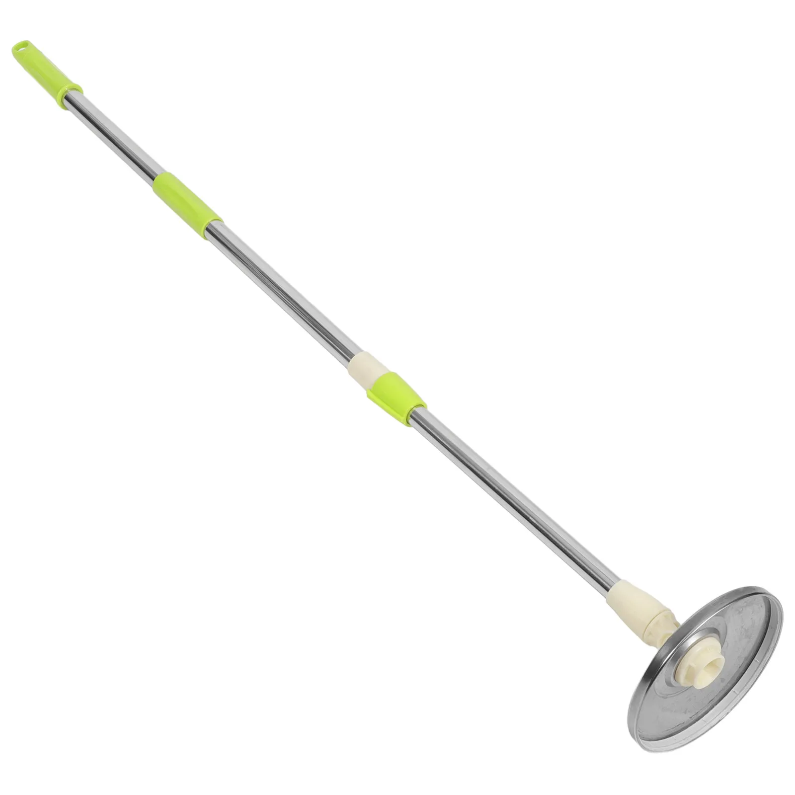 Rotating Stainless Steel Mop Stick Pole Telescopic Adjustable Detachable Handle Replacement Mop Supplies for Hardwood Tile Floor