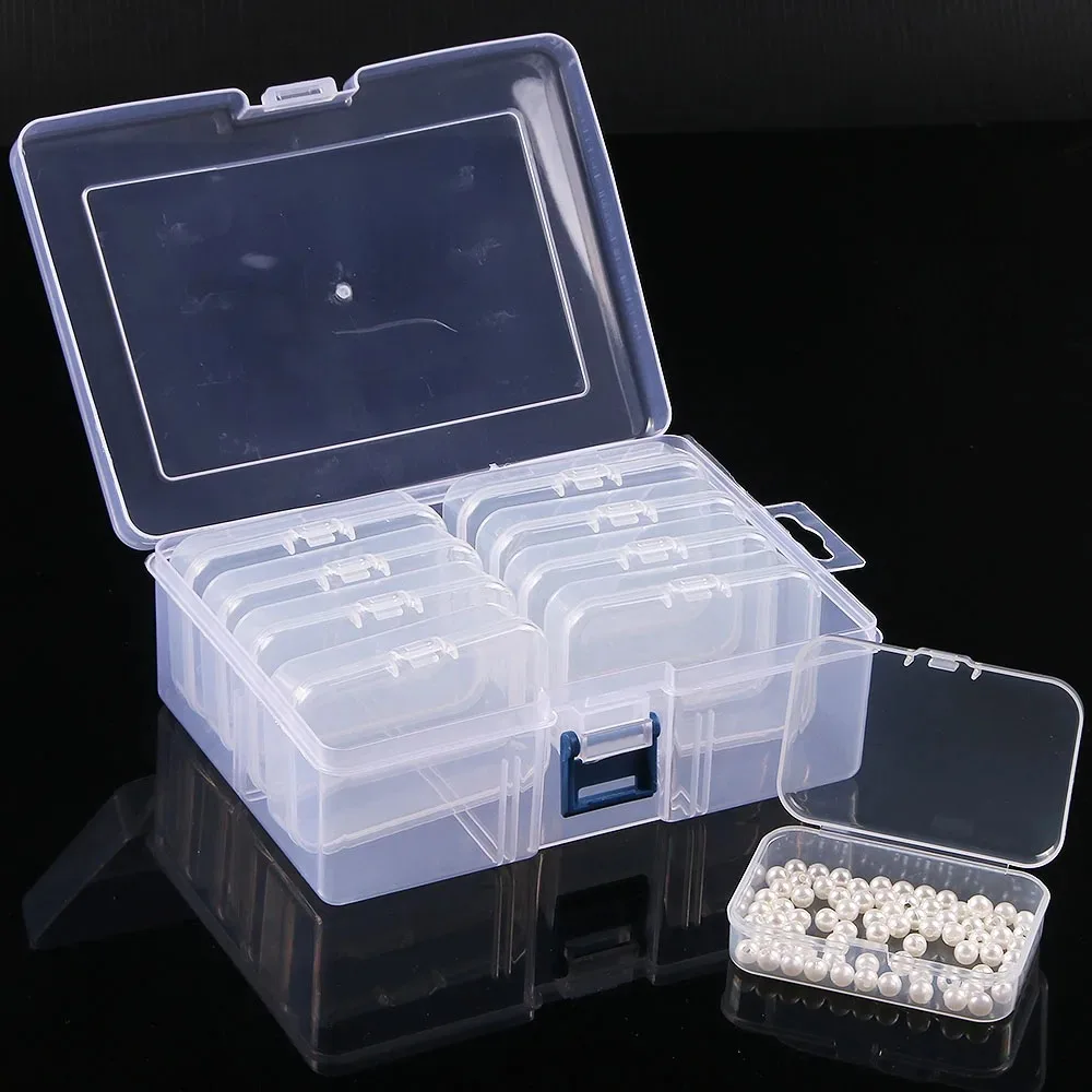 New Large 12/24 Slots Diamond Painting Storage Box Nail Art Jewelry Mosaic Storage Container, Multifunctional Storage Case