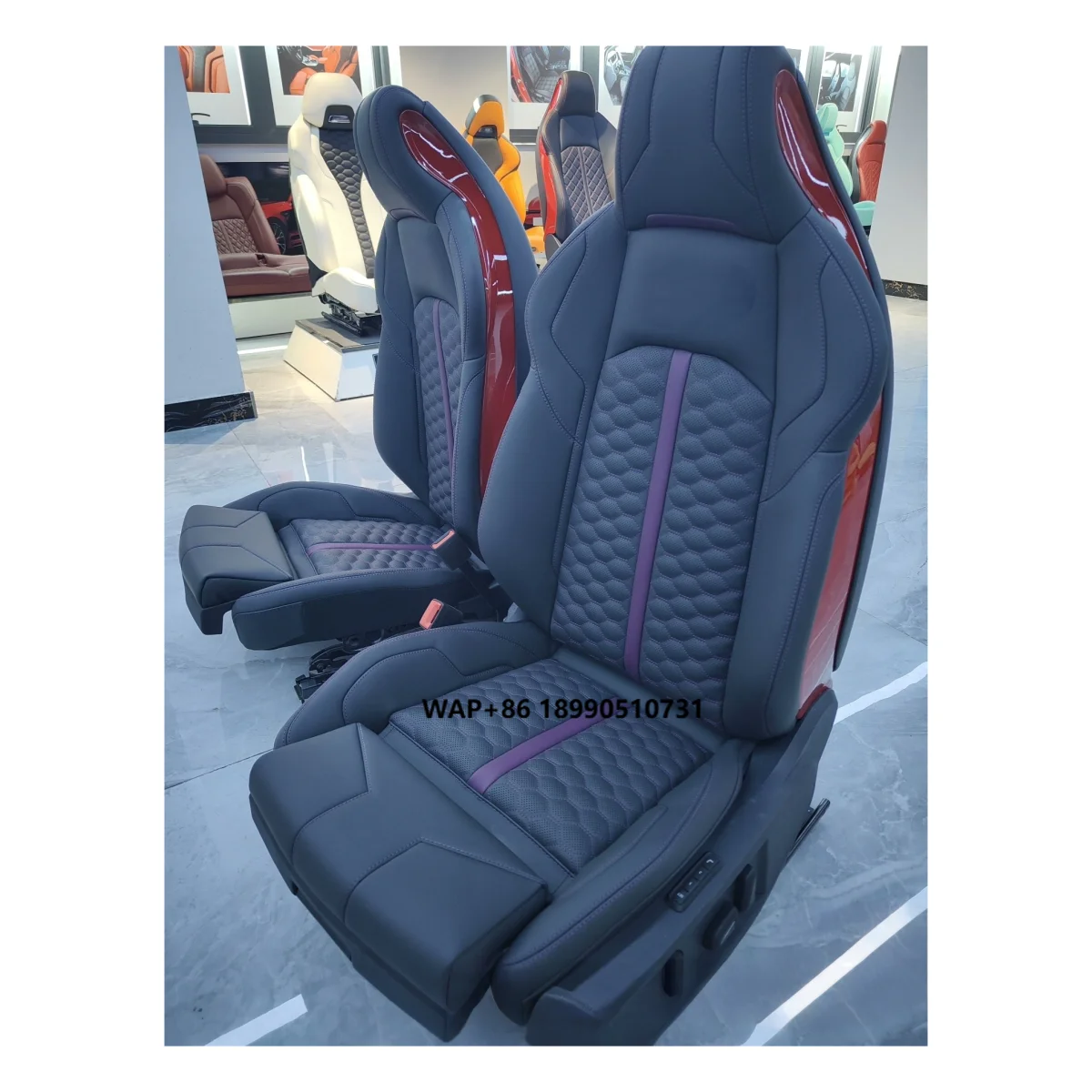 

DOS Upgraded RS6 GT Sports Seat Cushion Kit & Luxury Customized Leather Racing Covers for A3 A4 A5 A6 A7 2017-2024 to RS