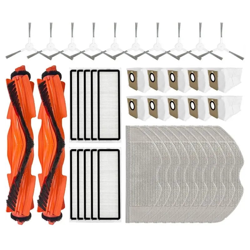 

AB43-For Xiaomi Robot Vacuum H40 / OV51 Main Side Brush Filter Mop Dust Bag Replacement Spare Parts