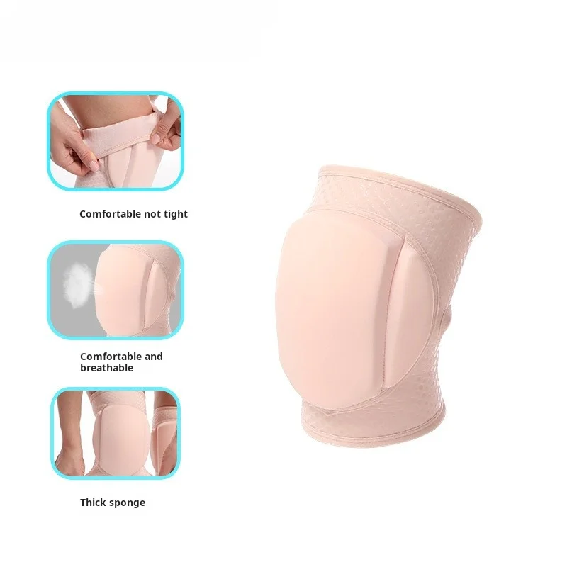 1PCS Dancing Yoga Sponge Knee Pads Warm Volleyball Dance Kneeling Anti-Collision Thickened Knee Pads Sports Protective Gear