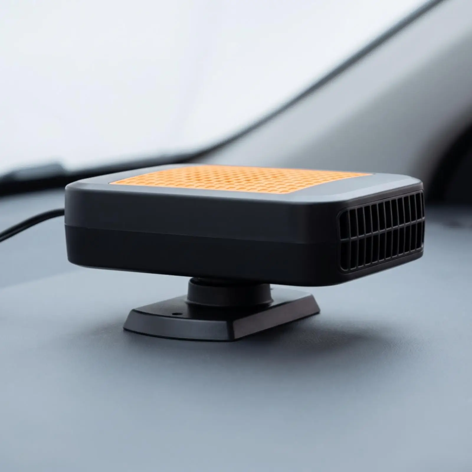 Quick Defrosting 12V Car Heater Compact Windshield Defogger Plug-into Dashboard